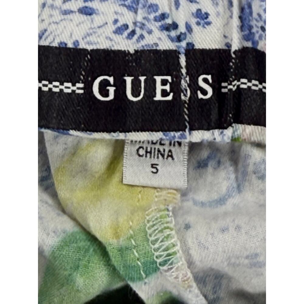 GUESS Girls Lemon & Paisley Print Ruffle Shorts 5 - Picture 2 of 7
